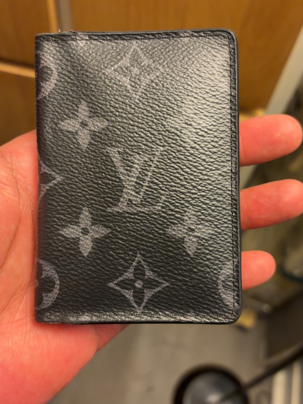 Louis Vuitton Black Monogram Card & Key Holder